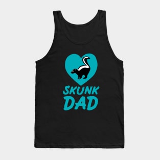 Skunk Dad for Skunk Lovers, Blue Tank Top